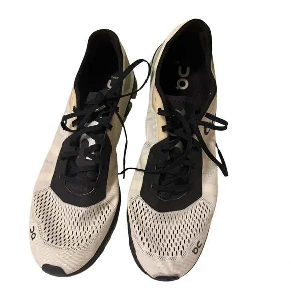 ON Men CLOUDFLASH 2 Sneakers, White/Black/Green - Picture 12 of 13